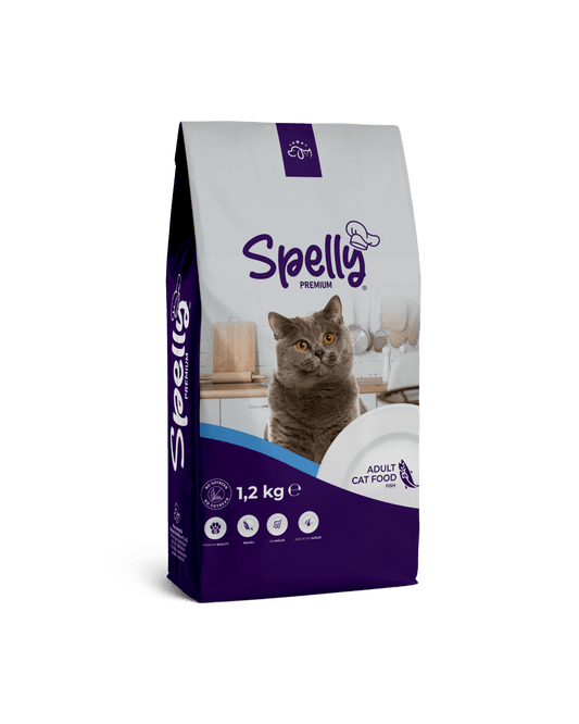 SPELLY YETİŞKİN KEDİ MAMASI BALIKLI 1,2 KG