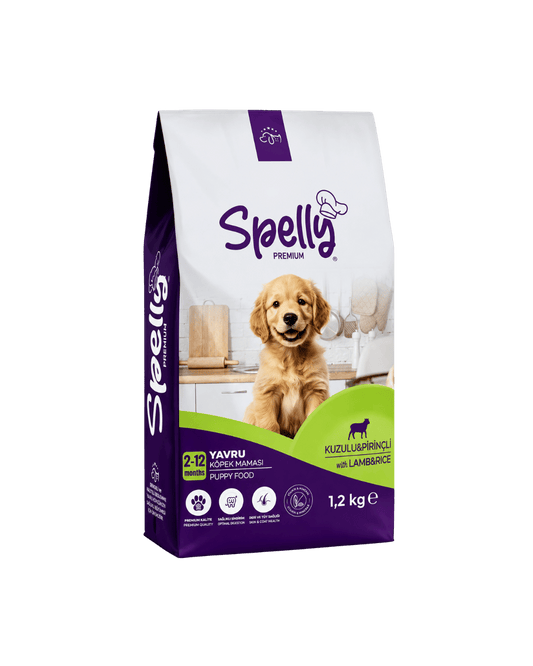 SPELLY YAVRU KÖPEK MAMASI KUZULU PİRİNÇLİ 1,2 KG